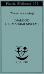 Copertina di “Dialogo dei massimi sistemi” di Tommaso Landolfi (Adelphi)